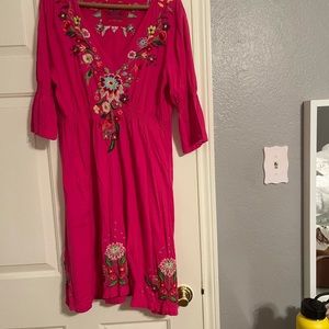 Cotton Johnny Was embroidered dress